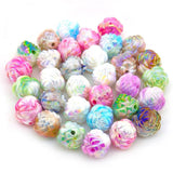 YIQIFLY Colorful Rhinestone Beads Round Spacer Beads for Jewelry Bracelet Necklace Pen Bag Chain Making Crafts Supplies (16mm Ro