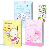 Sanrio Spiral Notebook: Cinnamoroll, My Melody, Pochacco School Supply Set