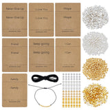 UNICRAFTALE 2 Colors Metal Morse Code Bracelet Making Kit 400Pcs Round Spacer Beads 400Pcs Tube Beads 14Pcs Morse Code Decoding