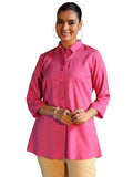 Libas Women'S Self Design Regular Tunic Shirt (58201 Pink