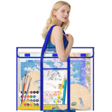 AKAYOK Bulletin Board Poster Storage Bag Large Organizer for Bulletin Boards Art Storage Portfolio Bag for Teachers Classroom Or