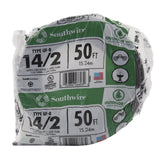 Southwire 13054222 14/2WG UF Wire 50Foot,Grey