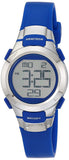 Armitron Sport Womens 45/7012BLU SilverTone Accented Digital Chronograph Blue Resin Strap Watch