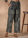 Anni Designer Women'S Rayon Blend Straight Printed Kurta With Palazzo (Kanjirang Green-Nw_L_Green_Large),Green,L,,,