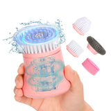 Pink Electric Spin Scrubber, Cordless Handheld Dish Scrubber Brush for Kitchen & Bathroom, Power Scrubber for Cleaning Sink, Gro