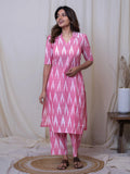 Gosriki Women'S Rayon Viscose Straight Printed Kurta With Pant (Demeter Pink-Gs_M_Pink_Medium),Pink,,B0F1SXKF6B