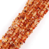 Genuine Carnelian Chips Beads 5-8mm Irregular Shaped Tumbled Chip Stone Loose Bead for Jewelry Making 1 Strand 32