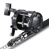 Sougayilang Conventional Reel and Fiberglass Fishing Rod Combo, Medium Heavy for Catfish Angling