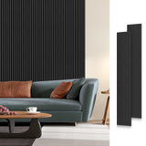 SMARTSTANDARD 6 Pack Acoustic Wood Wall Panels, 94x 7.9 Each Soundproof Wood Panel, 3D Fluted Wood Slat Paneling for Wall and Ce