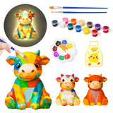 Paint Your Own Cow Lamp Kit, Arts and Crafts for Kids Ages 8-12, Art Supplies for Kids Ages 9-12, DIY Cow Night Light, Painting