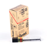 Pentel Super HiPolymer Lead Refill, 0.5mm, Fine, 4B, 144 Pieces of Lead (C5054B),Gray