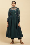 W For Woman Women'S Viscose Kurta, Slim Pant & Dupatta (23Auws10284-221084_Green_Xl)