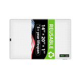 Reair 14x20x1 Extra Replacement Filter without Frame, Washable and Reusable Air Filter 14x20x1 for AC HVAC Furnace, MERV 8 Air F