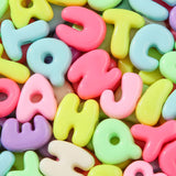 BERMRO 500Gram Large Letter Beads Big Chunky Letter Bead A-Z Acrylic Alphabet Bubble Beads for Paracord Bead Bag Charm Keychains
