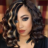 Ocean Wave Crochet Hair 9 Inch Curly Braiding Ocean Wave Hair 7 Packs Deep Wave Short Wavy Crochet Braids Synthetic Hair Extensions for Women (9 Inch (Pack of 7), P4/27)