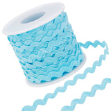 GORGECRAFT 1 Roll 27yd/25m RIC Rac Trim Ribbon Wave Sewing Bending Fringe Trim 5mm/0.2 inch for Sewing Flower Making Wedding Par