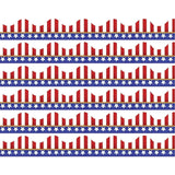 American Flags Electoral Deco Trim, 37 Feet Per Pack, 6 Packs