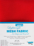 Annie Mesh Fabric Lightweight 18x 54 Atom Red, 18 by 54