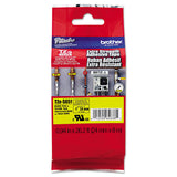 Brother TZES651 TZe ExtraStrength Adhesive Laminated Labeling Tape, 1Inch w, Black on Yellow