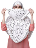 Cloric Fashion Cotton Rayon Printed Long Scarf Mask For Sun Light Protection (Stars)