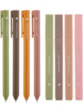 DIVERSEBEE Aesthetic Highlighters and Gel Pens, Earthy Bible Highlighters No Bleed, 8 Pack Assorted Colors Cute Journaling Pens,
