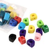 40 PCS Letter Beads 3D Acrylic 21mm x 15mm D Loose for Jewelry Making Bracelet Necklaces Keychain Phone Bag Chain Key Chains(Mix