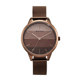 Titan Purple Glam It Up Quartz Analog Multicolor Brown Dial Brown Stainless Steel Strap Watch For Women - Nt2664Qm01