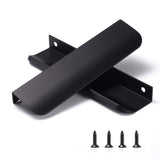 Satanga Dresser Drawer Pulls Kitchen Matte Black Cabinet Pulls Handles Hardware Closet Square Bar Drawer 5Pack Easy to Install 3
