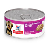 Hill's Science Diet Small & Mini, Adult 1-6, Small & Mini Breeds Premium Nutrition, Wet Dog Food, Beef & Barley Loaf, 5.8 oz Can