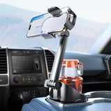 eSamcore Cup Holder Phone Holder, Unobstructed Cup Holder Phone Mount for Your Car Cupholder (2.5-4) with Flexible C-Shaped Base