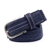 Bacca Bucci Comfort Stretch Casual Fabric Belts For Men Blue