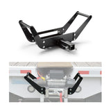 KUAFU Foldable Winch Mount Plate Winch Cradle for 10 x 4-1/2 Standard Winch Rated 8000 lbs to 13000 lbs Powder Coated Steel
