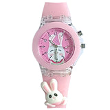 Brishti 3D Cat Character Multicolored Glowing Light And Musical Digital Girl'S Wrist Watch | Unique Cute Cartoon Character On St