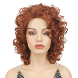 Lydell Short Soft Super Curly Layered Natural Movement Synthetic Wigs 130 Copper Red