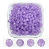 AEVORA 6mm Round Glass Beads for Jewelry Making, 900Pcs Glass Seed Beads for Bracelets, DIY Crafts (Purple)