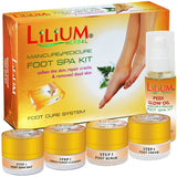Lilium Manicure Pedicure Foot Spa Kit 450g | Foot Care | Dead Skin Removal | Cracked Heel Repair | Soft & Smooth Feet | 4Step P