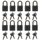 Litoexpe 10 Pcs Mini Cute Diary Padlock Tiny Small Luggage Locks with Keys, Small Metal Padlock Solid Luggage for Jewelry Boxes