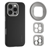 NEEWER Phone Case for 16 Pro, TPU/PC Nonslip Protective Phone Cover with Modular Backplates for 67mm Thread Filter/17mm Lens/T M