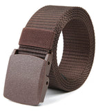 Zacharias MenS Canvas Nylon Pvc Belt (Pack Of 1) (Rs11_Brown_32)