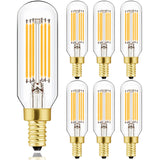 Leools E12 LED Bulb Dimmable 6W Equal 60 watt Light Bulb Soft White 3000K T6 T25 E12 Candelabra Bulb 60 watt for Chandeliers,Cei