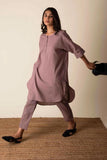 Anni Designer Women'S Rayon Blend Straight Solid Kurta With Pant (Nanital Purple_S_Purple_Small),Purple,S,Rayon Blend,Regular,