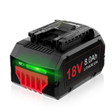?High Capacity?8.0Ah 18V High Power Lithium-Ion Battery, Replacement for Bosch core 18v Battery GBA18V60 BAT612 GBA18V40 GBA18V1