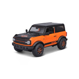 Maisto 2021 Ford Bronco Badlands Orange and Black Harley Davidson HD Custom Series 1/24 Diecast Model Car
