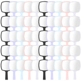 Threehoney 50 Pcs Hand Mirrors Handheld Mirrors with Handle Bulk Travel Cosmetic Makeup Tools Portable Vanity Glass for Bathroom
