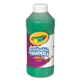 Crayola Green 16 oz Washable Tempera Paint Plastic Squeeze Bottle Party Supplies