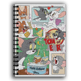 zenithink Tom and jerry Notebook | 80 gsm Paper With 350GSM Hard Cover | unruled | Pages 120 | A5 Size | Wiro Binding | Versat