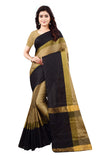 DHRUVI TRENDZ Women's Art Silk Saree With Blouse Piece (Dt-S1314_Beige_One Size_Brown)