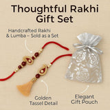 Shalinindia Premium Designer Red Rakhi Set Of 2 For Bhaiya Bhabhi Traditional Lumba Set, Thread Rakhi With Stones Ideal Raksha,Nylon,Blue