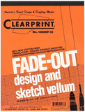 Clearprint 81/2 x 11 1000H Design Vellum Pad with Printed FadeOut 10x10 Grid, 16 lb., 100% Cotton, 50 Sheets, 1 Each