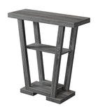 Convenience Concepts Newport V Console Modern Sofa Storage Shelves, Narrow Entryway Hall Living Room, Display Accent Table, 31.5